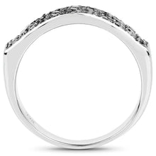 Load image into Gallery viewer, 0.35 Carat Genuine Black Diamond .925 Sterling Silver Ring
