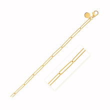 Load image into Gallery viewer, 14k Yellow Gold Wire Paperclip Bracelet (2.7mm)
