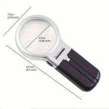 Load image into Gallery viewer, Foldable HD Multi-Power Magnifying Glass (Handheld &amp; Desktop)
