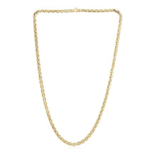 将图片加载到图库查看器，14k Yellow Gold High Polish Mens Fancy Box Necklace (5.0mm)
