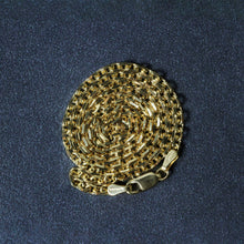 将图片加载到图库查看器，3.1mm 14k Yellow Gold Diamond Cut Cable Link Chain
