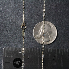 Load image into Gallery viewer, Diamond Cut Bead Links Pendant Chain in 14k Two Tone Gold (3.5mm)

