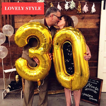 Load image into Gallery viewer, Modern 32inch Luxury Ballon Number Foil Helium Luxury Ballons For Party and Celebrations Modern Decoration for Celebration
