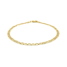 Load image into Gallery viewer, 3.2mm 14k Yellow Gold Mariner Link Anklet
