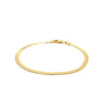 将图片加载到图库查看器，1.5mm 14k Yellow Gold Super Flex Herringbone Anklet
