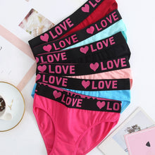 Load image into Gallery viewer, Soft Touch 6-Pack Seamless Bikini Briefs for Women – Colorful Drop Waist Cotton Panties with Stretch Fit &amp; Alphabet Print – Women's Everyday Lingerie &amp; Underwear Essentials for Summer
