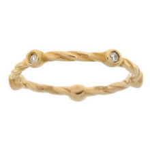 将图片加载到图库查看器，.07ct Diamond stackable band set Sterling Silver
