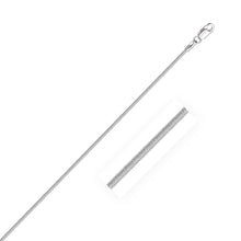 Load image into Gallery viewer, Sterling Silver Rhodium Plated Octagonal Snake Chain 1.1mm
