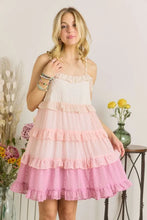 Load image into Gallery viewer, New Swiss Dot Ruffled Tiered Mini Dress For Summer – Feminine, Fluttering, Charming, Playful, Chic &amp; Stylish
