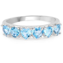 Load image into Gallery viewer, 1.68 Carat Genuine Swiss Blue Topaz .925 Sterling Silver Ring
