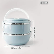 将图片加载到图库查看器，Stainless Steel Insulated Bento Lunch Box – 2/3/4 Layer
