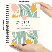 Load image into Gallery viewer, 1-Year Bible Study Plan &amp; Prayer Journal – Undated Spiral Bound
