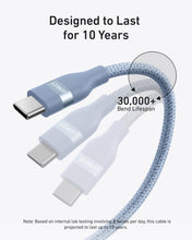 Load image into Gallery viewer, Anker USB-C to USB-C Cable (3 ft / 6 ft, 240W, Upcycled-Braided)
