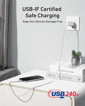 Load image into Gallery viewer, Anker USB-C to USB-C Cable (3 ft / 6 ft, 240W, Upcycled-Braided)
