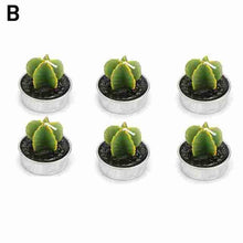 Load image into Gallery viewer, 6Pcs Cactus Candle Cube Candle Simulated Plant Set Paraffin Scented 3D Candle Delicate Succulent Cactus Candles for Valentine's Day Birthday Party Wedding Spa Home Decoration Gifts Home Candle Tea Light Background Props Decor

