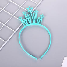 将图片加载到图库查看器，6pcs Plastic Crown Headbands Baby Girl Kids Tiara Hairbands Hair Hoop Accessories Hair Band Headwear Gorgeous Hair Accessories For Women

