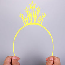 将图片加载到图库查看器，6pcs Plastic Crown Headbands Baby Girl Kids Tiara Hairbands Hair Hoop Accessories Hair Band Headwear Gorgeous Hair Accessories For Women
