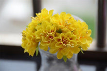 Load image into Gallery viewer, 6pcs Silk Stamen Artificial Flower Bouquet Wedding Party Decoration Handmade Wreath Gift Scrapbooking Craft Fake Flowers
