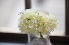 Load image into Gallery viewer, 6pcs Silk Stamen Artificial Flower Bouquet Wedding Party Decoration Handmade Wreath Gift Scrapbooking Craft Fake Flowers
