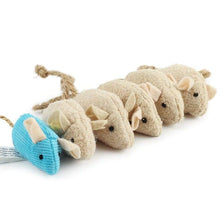 将图片加载到图库查看器，6pcs/lot Mix Pet Toy Catnip Mice Cats Toys Fun Plush Mouse Cat Toy For Kitten Skitter Critters Cat Toy Value Pack
