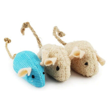 将图片加载到图库查看器，6pcs/lot Mix Pet Toy Catnip Mice Cats Toys Fun Plush Mouse Cat Toy For Kitten Skitter Critters Cat Toy Value Pack

