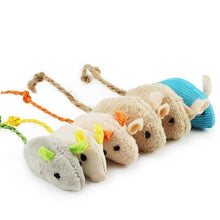 将图片加载到图库查看器，6pcs/lot Mix Pet Toy Catnip Mice Cats Toys Fun Plush Mouse Cat Toy For Kitten Skitter Critters Cat Toy Value Pack
