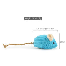 将图片加载到图库查看器，6pcs/lot Mix Pet Toy Catnip Mice Cats Toys Fun Plush Mouse Cat Toy For Kitten Skitter Critters Cat Toy Value Pack
