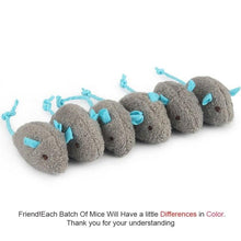 将图片加载到图库查看器，6pcs/lot Mix Pet Toy Catnip Mice Cats Toys Fun Plush Mouse Cat Toy For Kitten Skitter Critters Cat Toy Value Pack

