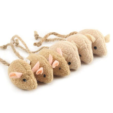将图片加载到图库查看器，6pcs/lot Mix Pet Toy Catnip Mice Cats Toys Fun Plush Mouse Cat Toy For Kitten Skitter Critters Cat Toy Value Pack
