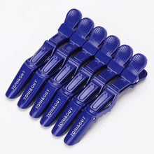 Load image into Gallery viewer, 6pcs/lot Plastic Hair Clip Hairdressing Clamps Claw Section Alligator Clips Barber For Salon Styling Hair Accessories Easy To Carry And Use Hair Styling Tools For Women
