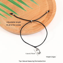 将图片加载到图库查看器，6pcs/set Handmade Bracelets Braided Red Black Rope 7 Knots Lucky Jewelry Friendship Protection Bracelet Red Comfortable Bracelet Small Eye Bracelet For Kids
