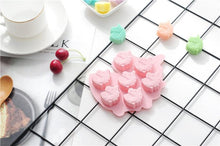 Load image into Gallery viewer, 7 Cells Cute Unicorn Silicone Cake Molds No Smell Food Grade Material For Candle, Fondant, Biscuit, Dessert, Chocolate Molds Mini Unicorn Head Ice Cube Tray, Unicorn Silicone Molds Set For Chocolate Candy Cake Cupcake Soap Baking
