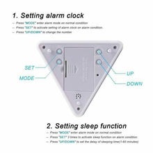 Load image into Gallery viewer, 7 Color Changing LED Alarm Clock
