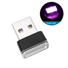 Load image into Gallery viewer, 7 Color Lights LED Mini USB Ambient Neon Interior Light Car Accessories Cars Gadgets Bright Colors
