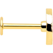 Load image into Gallery viewer, 16G 5/16 Clear Gem Gold Tone Tasty Orange Fruit Labret Tragus

