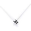 Load image into Gallery viewer, White Matte Acrylic Straight Taper Set 2G to 00G
