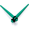 Load image into Gallery viewer, Green Matte Acrylic Straight Taper Set 2G to 00G
