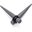 Load image into Gallery viewer, Grey Matte Acrylic Straight Taper Set 2G to 00G
