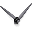 Load image into Gallery viewer, Grey Matte Acrylic Straight Taper Set 2G to 00G

