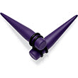 Load image into Gallery viewer, Dark Purple Matte Acrylic Straight Taper Set 12G to 00G

