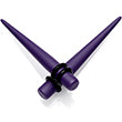 Load image into Gallery viewer, Dark Purple Matte Acrylic Straight Taper Set 12G to 00G
