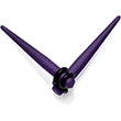 Load image into Gallery viewer, Dark Purple Matte Acrylic Straight Taper Set 12G to 00G
