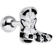 Load image into Gallery viewer, 16G 1/4 Western Cowboy Boot Cartilage Tragus Earring
