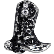 Load image into Gallery viewer, 16G 5/16 Clear Gem Cowboy Boot Labret Monroe Tragus
