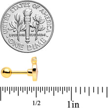 Load image into Gallery viewer, 16G 1/4 Gold Tone Sweet Apple Cartilage Tragus Earring
