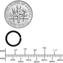 Load image into Gallery viewer, 16G 5/16 Black Anodized Seamless Cartilage Ring Set of 12
