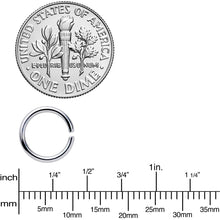 Load image into Gallery viewer, 16G 5/16 Steel Gold Tone Seamless Cartilage Ring Set of 12
