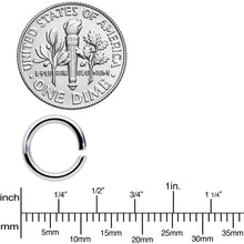 Load image into Gallery viewer, 14G 5/16 Steel Gold Tone Seamless Cartilage Ring Set of 12
