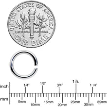 将图片加载到图库查看器，14G 5/16 Steel Black Anodized Seamless Cartilage Ring Set of 12
