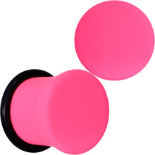 将图片加载到图库查看器，Hot Hot Pink Matte Single Flare Plug Set
